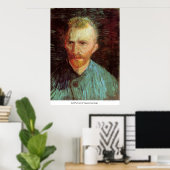 Self-Portrait by Vincent van Gogh Poster (Thuiskantoor)