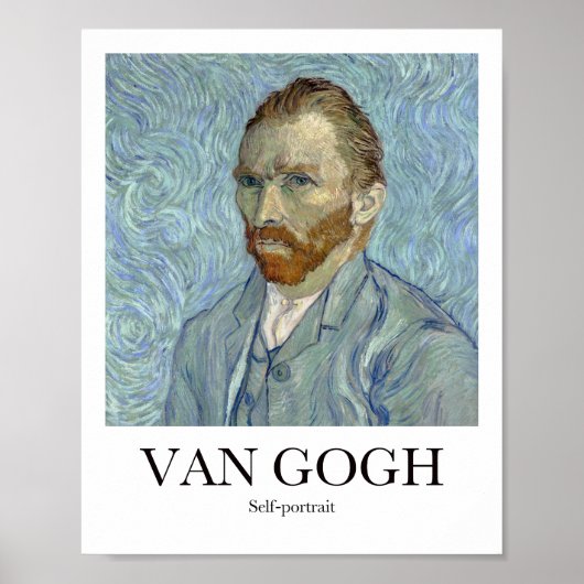 Self-portrait by Vincent van Gogh Poster (Voorkant)