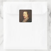 Self Portrait, c.1672 Vierkante Sticker (Tas)