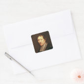 Self Portrait, c.1672 Vierkante Sticker (Envelop)