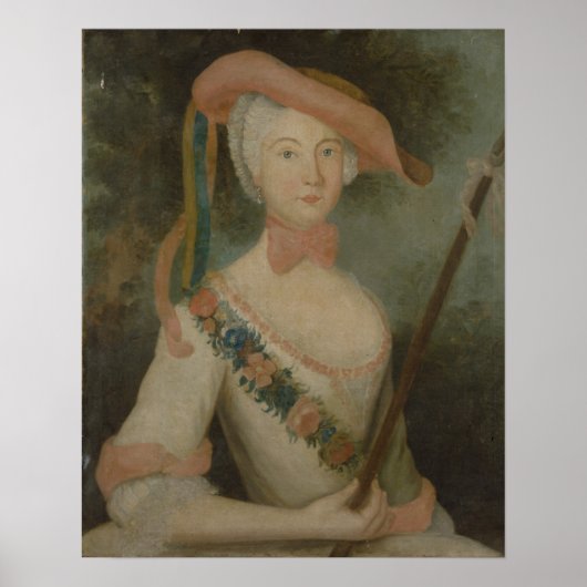 Self Portrait, c.1725-40 Poster (Voorkant)