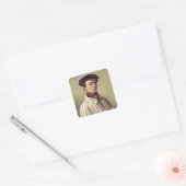 Self Portrait, c.1840 Vierkante Sticker (Envelop)