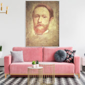 Self Portrait, c.1889 Canvas Afdruk (Insitu (Woonkamer))