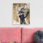 Self Portrait, c.1907-08 Canvas Afdruk (Insitu (Woonkamer))