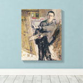 Self Portrait, c.1907-08 Canvas Afdruk (Insitu (Houten vloer))