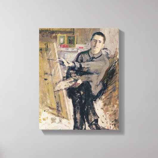 Self Portrait, c.1907-08 Canvas Afdruk (Voorkant)