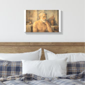 SELF PORTRAIT - Contemplative artist Canvas Afdruk (Insitu (Slaapkamer))