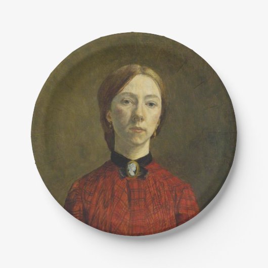 Self-Portrait (door Gwen John) Papieren Bordje (Voorkant)