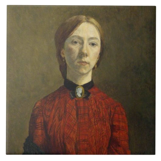Self-Portrait (door Gwen John) Tegeltje (Voorkant)