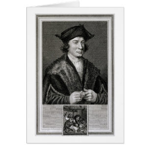 Self Portrait, gegraveerd door J. Hoek (gravure)