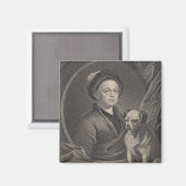Self Portrait, gegraveerd door J. Mollison Magneet (Voorkant / Achterkant)