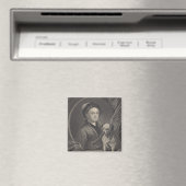 Self Portrait, gegraveerd door J. Mollison Magneet (Insitu (Vaatwasser))