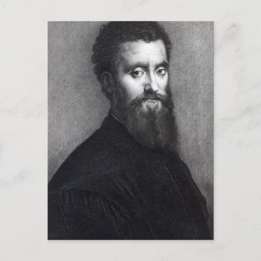 Self Portrait, gegraveerd door Jean-Louis Potrelle Briefkaart (Voorkant)