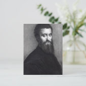 Self Portrait, gegraveerd door Jean-Louis Potrelle Briefkaart (Staand voorkant)
