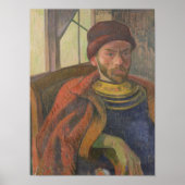 Self Portrait in Breton Costume, c.1889 Poster (Voorkant)