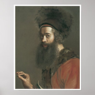 Self-Portrait, Jean-Etienne Liotard, 1744-45 Poster