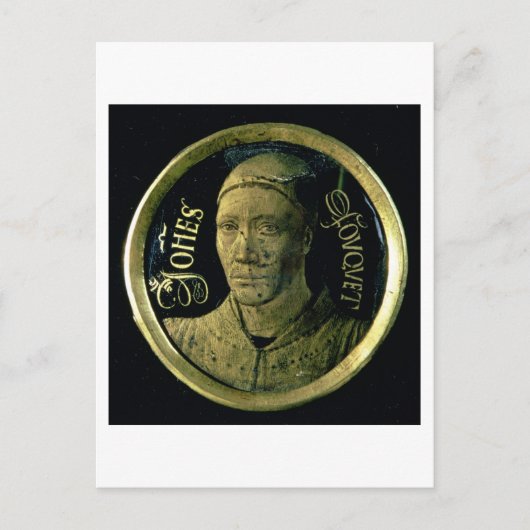 Self portrait medallion, c.1450 (amel op koper) briefkaart (Voorkant)