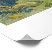 "Self Portrait" met Palette, Vincent van Go Poster (Hoek)