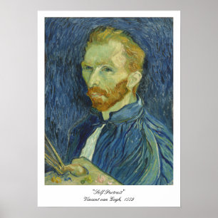 "Self Portrait" met Palette, Vincent van Go Poster