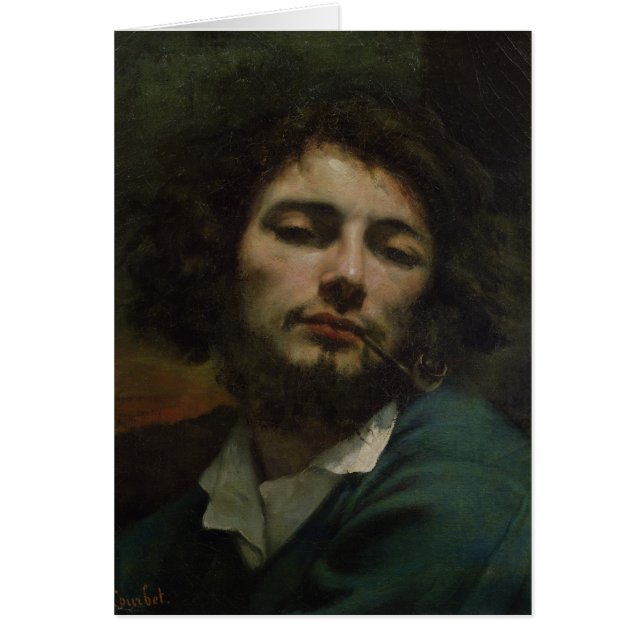 Self Portrait of, The Man with a Pipe, c.1846 (Voorkant)