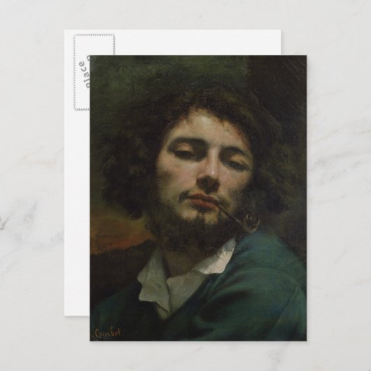 Self Portrait of, The Man with a Pipe, c.1846 Briefkaart (Voorkant / Achterkant)