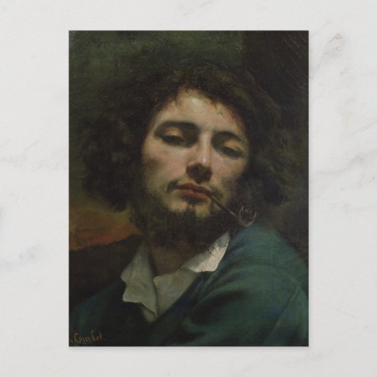 Self Portrait of, The Man with a Pipe, c.1846 Briefkaart (Voorkant)