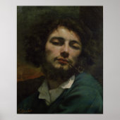 Self Portrait of, The Man with a Pipe, c.1846 Poster (Voorkant)