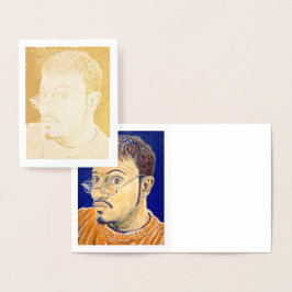 SELF PORTRAIT: ORANJE, WITTE, BLUE 2005 FOLIE KAARTEN