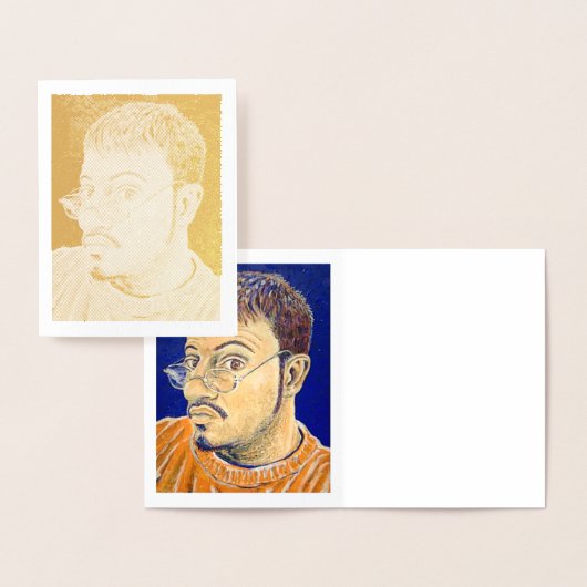 SELF PORTRAIT: ORANJE, WITTE, BLUE 2005 FOLIE KAARTEN (Display)