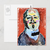 Self-Portrait, schilderij van Alexi Jawlensky, 190 Briefkaart (Voorkant / Achterkant)