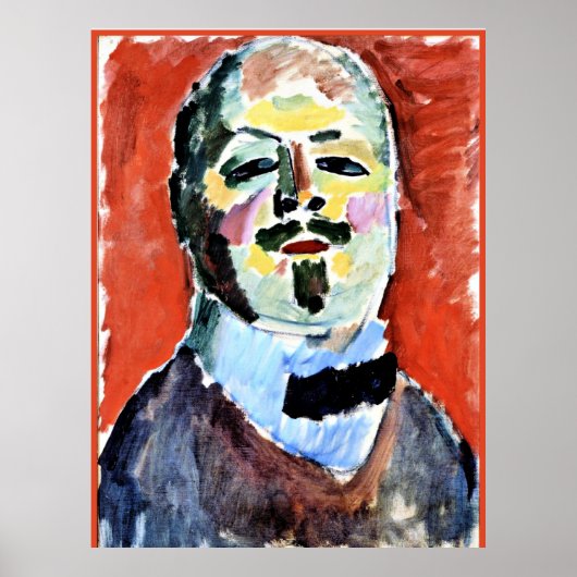 Self-Portrait, schilderij van Alexi Jawlensky, 190 Poster (Voorkant)
