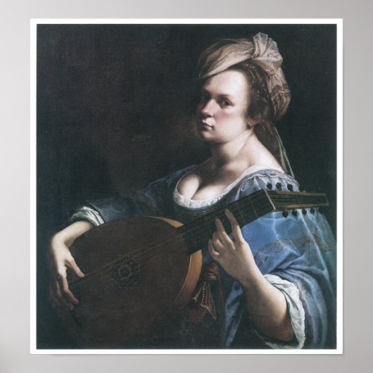 Self-Portrait Speel a Lute, 1615-17 Poster (Voorkant)