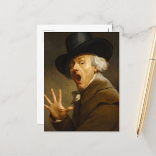 Self-Portrait, The Surprise by Joseph Ducreux Feestdagenkaart