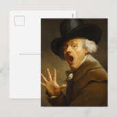 Self-Portrait, The Surprise by Joseph Ducreux Feestdagenkaart (Voorkant / Achterkant)