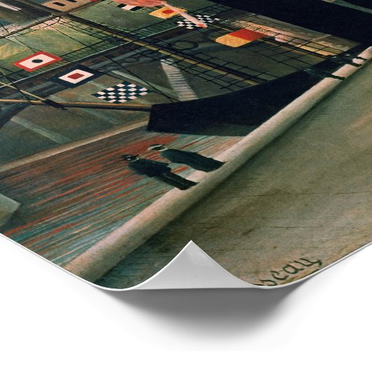 Self Portrait uit L'ile Saint-Louis, 1890 Poster (Hoek)