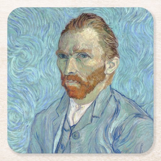 Self-Portrait, Vincent van Gogh, 1889 Kartonnen Onderzetters (Voorkant)