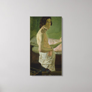 Self Portrait voor de Easel, c.1828 Canvas Afdruk