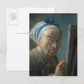 Self Portrait with an Easel, c.1775-79 Briefkaart (Voorkant / Achterkant)