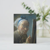 Self Portrait with an Easel, c.1775-79 Briefkaart (Staand voorkant)