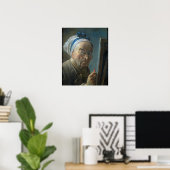 Self Portrait with an Easel, c.1775-79 Poster (Thuiskantoor)