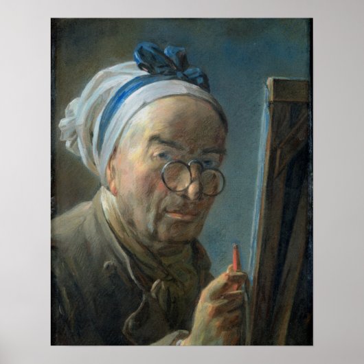 Self Portrait with an Easel, c.1775-79 Poster (Voorkant)