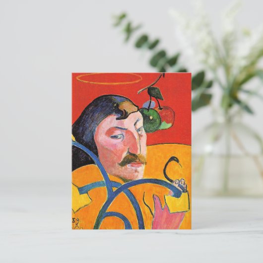 Self-Portrait with Halo and Snake Briefkaart (Staand voorkant)