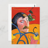 Self-Portrait with Halo and Snake Briefkaart (Voorkant / Achterkant)