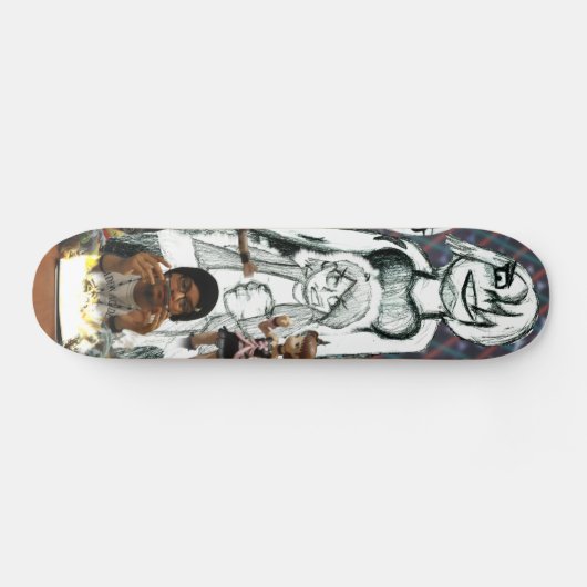 Self-Portret (Christopher Saturn) Persoonlijk Skateboard (Horizontaal)