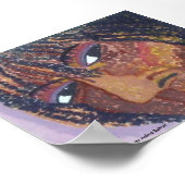 "Self Portret - Digitaal teruggezet Poster (Hoek)