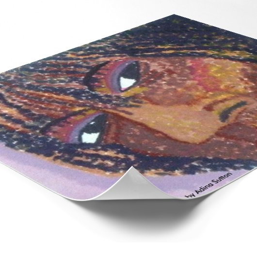 "Self Portret - Digitaal teruggezet Poster (Hoek)