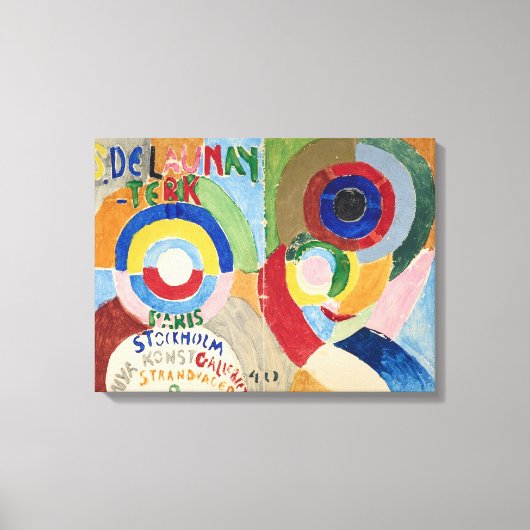 Self Portret Hoesje | Sonia Delaunay-Terk | Canvas Afdruk (Voorkant)