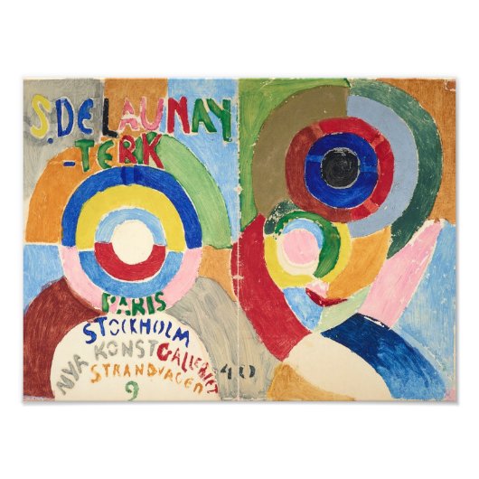 Self Portret Hoesje | Sonia Delaunay-Terk | Foto Afdruk (Voorkant)