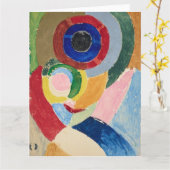 Self Portret Hoesje | Sonia Delaunay-Terk | Kaart (Gele Bloem)