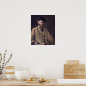 Self-Portret met Palette door Manet - Poster (Keuken)